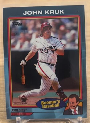 2024 Topps X Berman Boomer's Baseball John Kruk Teal #'d /50 Phillies - Image 1 of 2