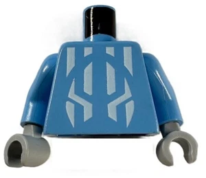 LEGO Medium Blue Minifigure Torso White Jayko Pattern Kingdom 5999 cas265 - Picture 1 of 3