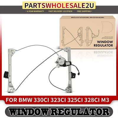 Regulador de ventana eléctrica delantero izquierdo con motor para BMW E46 323Ci 325Ci 328Ci M3 Foto 1 de 4