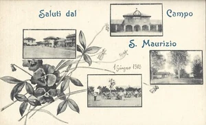 Saluti dal Campo San Maurizio (Canavese) Non viaggiata 1901 Vedutine - Bild 1 von 2