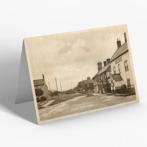 GREETING CARD - Vintage Lincolnshire - Lincoln Road, Welton