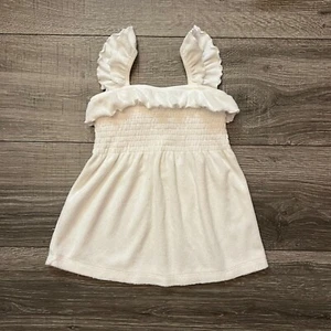Janie and Jack Baby Mädchen weiß Frottee Schwimmen Überziehen Kleid Gr. 12M 18M Resort Pool - Bild 1 von 8