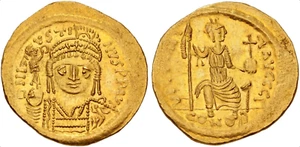 Justin II. 565-578. AV Solidus Gold Constantinople 3rd officina EF Ex Freeman - Imagen 1 de 1