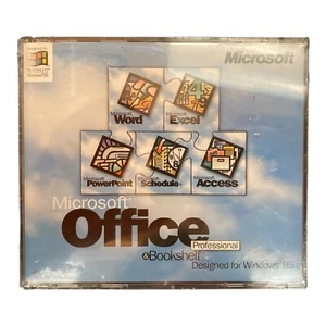 Microsoft Office 95 Professional + Bookshelf 95 CD-ROM – Vintage Windows Suite - Picture 1 of 3