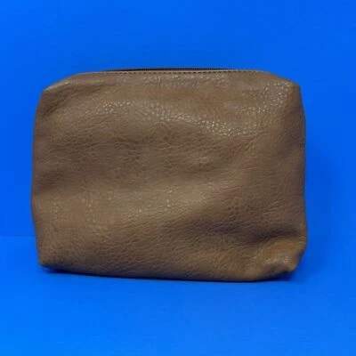 Bolso sin asas marrón Sole Society mini bolsa de maquillaje/cosméticos bolsa con bolsillos interiores Foto 1 de 4