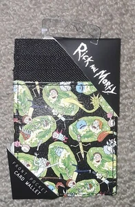 Rick and Morty Front Pocket Card Wallet new unused - Picture 1 of 2