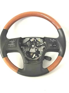 2010 2011 2012 LEXUS RX350 STEERING WHEEL WOOD GRAIN W/ SWITCHES CANADA BUILT - Picture 1 of 1
