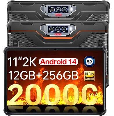 OUKITEL RT8 Outdoor Tablet 20000mAh 256GB Android 14 Dual SIM 4G LTE / 5G WiFi - Bild 1 von 4