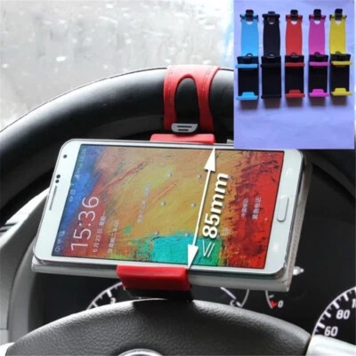Auto Phone Holder Car Steering Wheel Bike Handlebar Clip Decorative Accessorie ↔ - Image 1 of 4