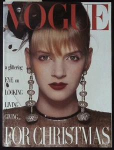 VOGUE UK December 1985 UMA THURMAN Steve Cram MATSUKO UCHIDA Madonna @ EXCLT+ - Picture 1 of 13