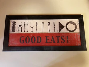 Good Eats Küche Essen rustikal aussehendes Holzschild Wanddeko Geschenk - Bild 1 von 4