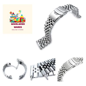 22mm Super-J Louis 316L Stainless Steel Watch Band, straight end universal ve... - Picture 1 of 6