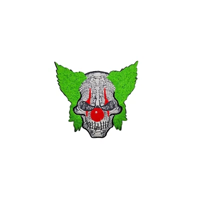 Skull Patch Clown Clown Movie Fear IT Terror Heat Adhesive Iron Clothes - Image 1 of 2