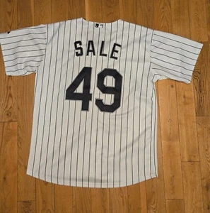 Chris Sale #49 Chicago White Sox MAJESTIC AUTHENTIC SEWN Home Jersey SZ 48 - Picture 1 of 6