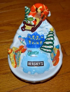 Vtg Hershey's 2000 How The Grinch Stole Christmas Candy Dish Dr. Seuss New - Picture 1 of 3