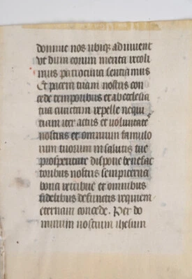 15/16th C Illuminated Manuscript Page - Image 1 of 4