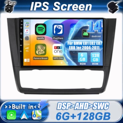 Android14 Für BMW E81 E82 E87 E88 1er 04-11 Autoradio GPS DSP CarPlay ★6G+128GB★ - Bild 1 von 4