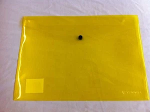 A4 Plastic Stud Closing Document Wallets Files Folders Choice of Colour - Picture 1 of 14