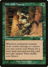 One with Nature Scourge HEAVILY PLD Green Uncommon MAGIC GATHERING CARD ABUGames