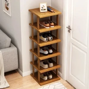 Shoe Storage Rack Shoes Organizer Firm Pairs Cabinet Woodhaven Storage Box • - Picture 1 of 16