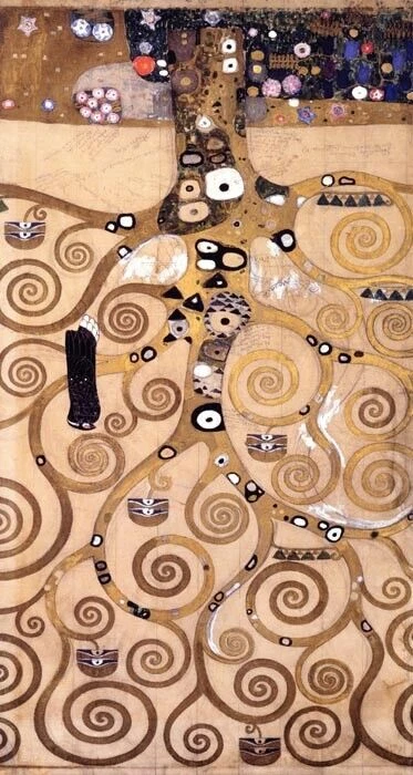 TREE OF LIFE BIRD EYES PAINTING ART NOUVEAU 1909 BY GUSTAV KLIMT REPRODUCTION  - Image 1 of 3