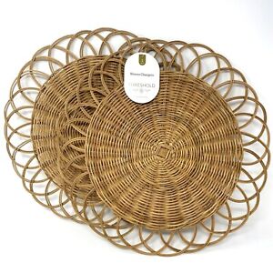 Target Threshold 2pk Woven Placemats/Chargers Natural 15"