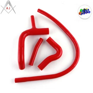 RED FOR AUSTIN/ROVER MINI COOPER S/1275 GT CLUBMAN 60-90 SILICONE RADIATOR HOSES - Picture 1 of 3
