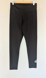 ADIDAS Womens Activewear Pants Sz L Black Aeroready Sports Gym Ankle Leggings - Picture 1 of 7
