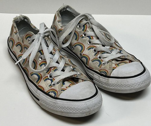 Sneakers Converse All Star Rainbow stampa tutto over M 6 W 8 classiche top bassi orgoglio