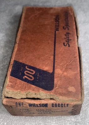 Gafas/gafas de seguridad Willson de colección, compradas en 1946. Foto 1 de 4