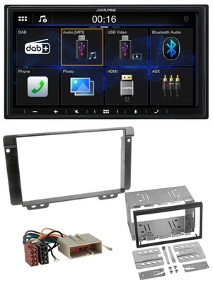Alpine Bluetooth 2DIN MP3 DAB USB Autoradio für Land Rover Freelander 2004-2006 - Bild 1 von 4