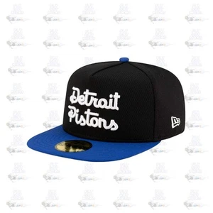 New Era Detroit Pistons Dashmark Mesh Black White Blue Gray 59Fifty 5950 Fitted - Picture 1 of 8