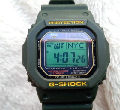 【CASIO】 Casio G-Shock GW-M5600A Military Green Multi Band 5 Radio Solar - Image 1 of 4