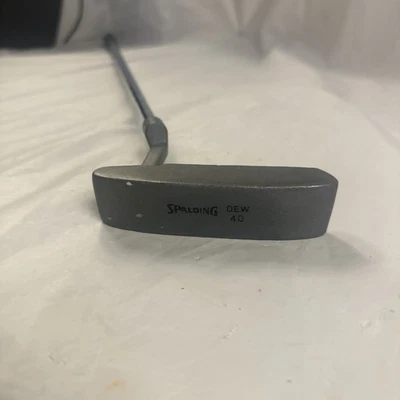 Vintage left Handed Putter Golf Club Spaulding Steel Shaft Original Grip 35.5" - Image 1 of 4