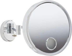 JERDON Specchio Trucco Stile Euro Finitura Cromata - 10"L x 10"W, Plug In - Foto 1 di 5