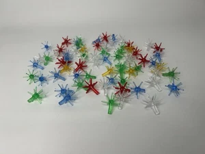 Vintage Plastic Peg Lights Atomic Star Shape for Ceramic Christmas Tree Qty 70 - Picture 1 of 10
