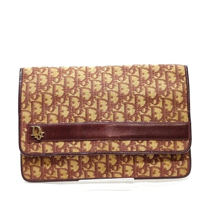 Bolso clutch Christian Dior lona burdeos 4746410 SIN TARIFA Foto 1 de 4