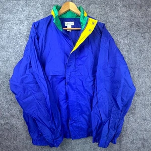 Vintage 90s Players by Van Heusen Windbreaker Jacket Mens XL Blue Preppy Golf - Picture 1 of 6