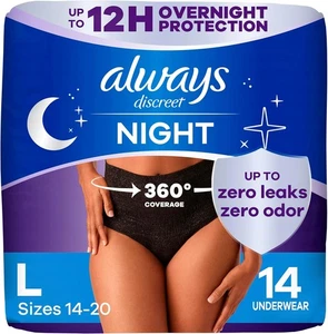 Ropa interior siempre discreta para incontinencia nocturna y fugas en la vejiga posparto - Imagen 1 de 7