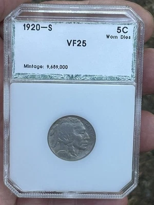 1920-S BUFFALO NICKEL PCGS VF25 - Image 1 of 4