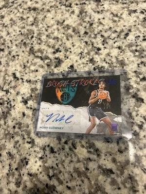 2023/24 Panini Court Kings Noah Clowney Auto Autograph Nets RC Blue /25 - Image 1 of 2