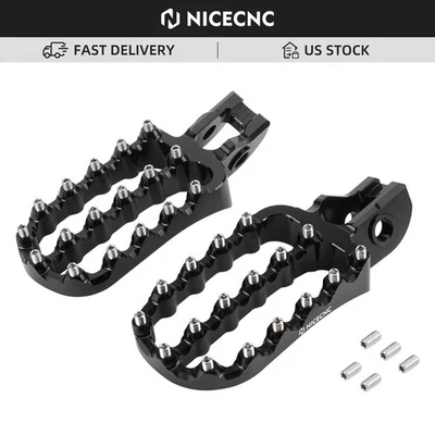 Pedales de estriberas anchas forjadas para Husqvarna TE250i TE300i TX FX TC FC 2017-2022 Foto 1 de 4