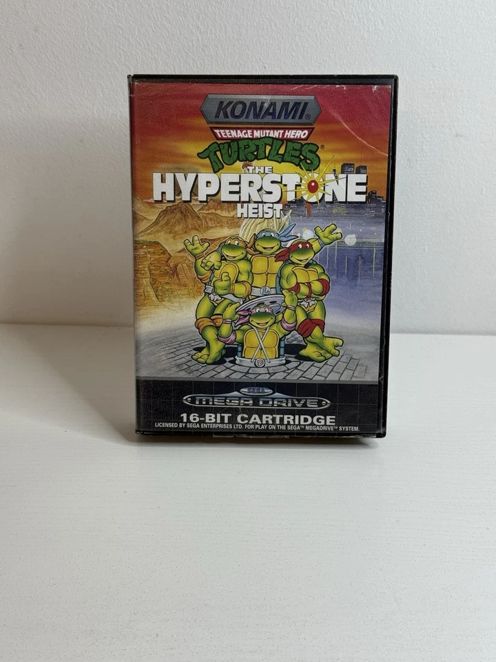 Turtles The Hyperstone Heist Sega Mega Drive Nur Die OVP Ohne Anleitung + Spiel - Bild 1 von 4