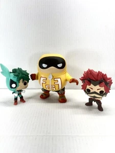 Funko POP! Lot 3 My Hero Academia DEKU Battle #252, Kirishima #606 & Fatgum #985 - Picture 1 of 6