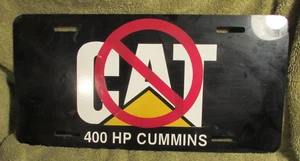 Oldtimer 400 PS Cummins kein Kat Nummernschild Kunststoff - Bild 1 von 2