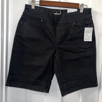 NEW Croft & Barrow Shorts Mid Rise size 6 Women’s Black - Image 1 of 4