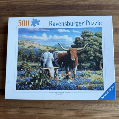 Ravensburger Puzzle - Loving Longhorns - 500 Piece - 2024 - Image 1 of 4