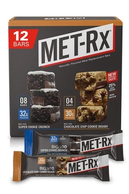 MET-Rx Big 100 Protein Bars, Meal Replacement Bars, Variety Pack - Super Cook... - Image 1 of 4