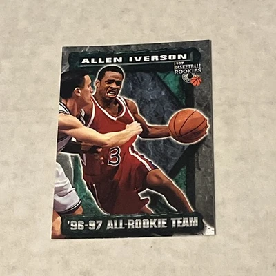 Allen Iverson 1997-98 Score Board All-Rookie Team #73 RC 76ERS - Image 1 of 2