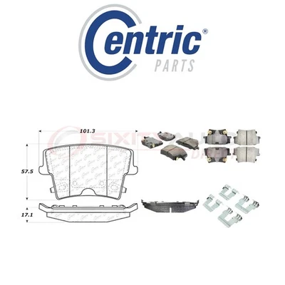 Centric Fleet Disc Brake Pads w Hardware for 2014-2015 Dodge Charger 3.6L V6 in - Image 1 of 4
